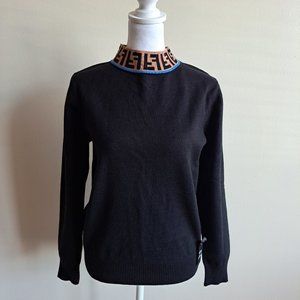 Fendi Roma Women's Black Sweater Size L